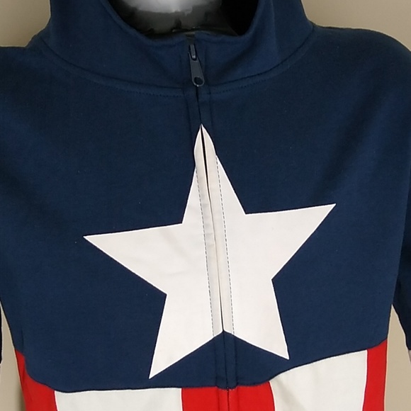 💫🇺🇸Marvel Captain America Zip Up Hoodie - Picture 2 of 8